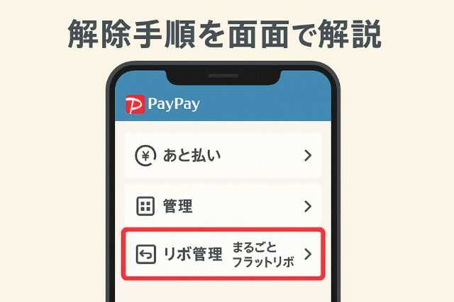 ペイペイカードリボ払い解除!