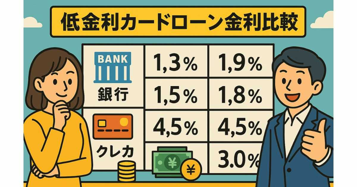 低金利カードローンの金利比較ガイド